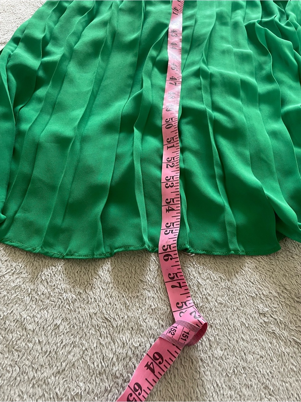 Jessica Simpson Kelly Green Sleeveless Pleated Maxi Dress Size 12 Wedding Guest - Picture 10 of 12
